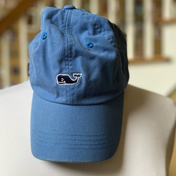 Vineyard Vines Accessories - Vineyard Vines Baseball Hat Blue Adjustable Martha’s Vinyard Blue Whale Logo